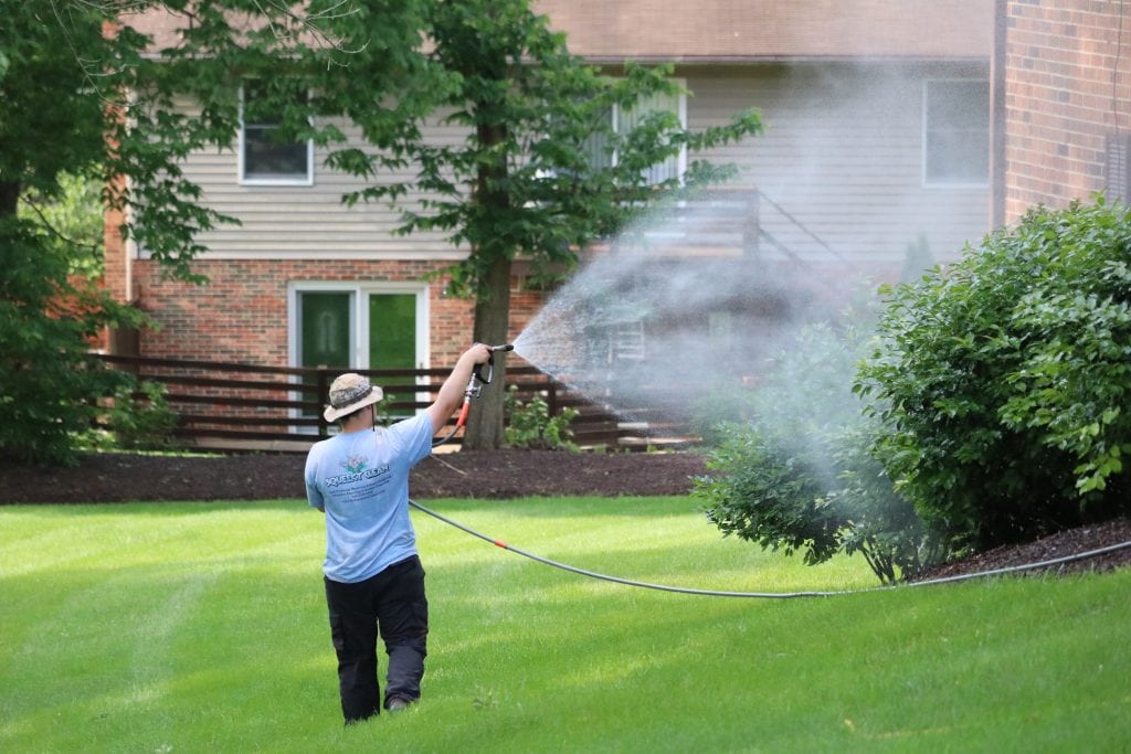 Targeted Pressure Washing Addressing High Traffic Outdoor Areas